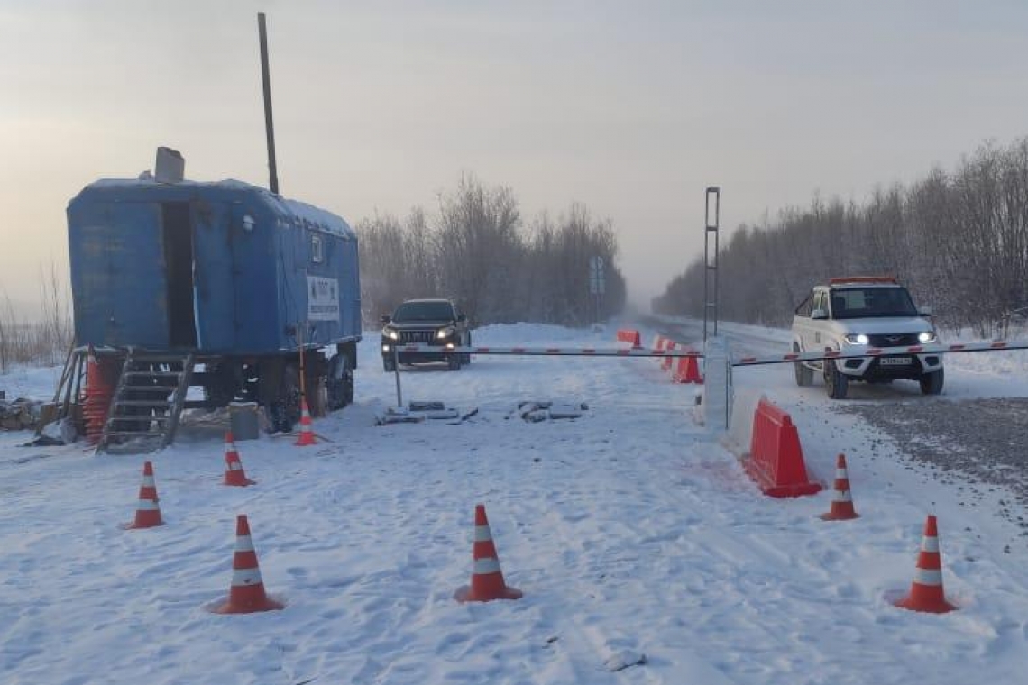 В Якутии на ледовых переправах выставят пункты весового контроля
